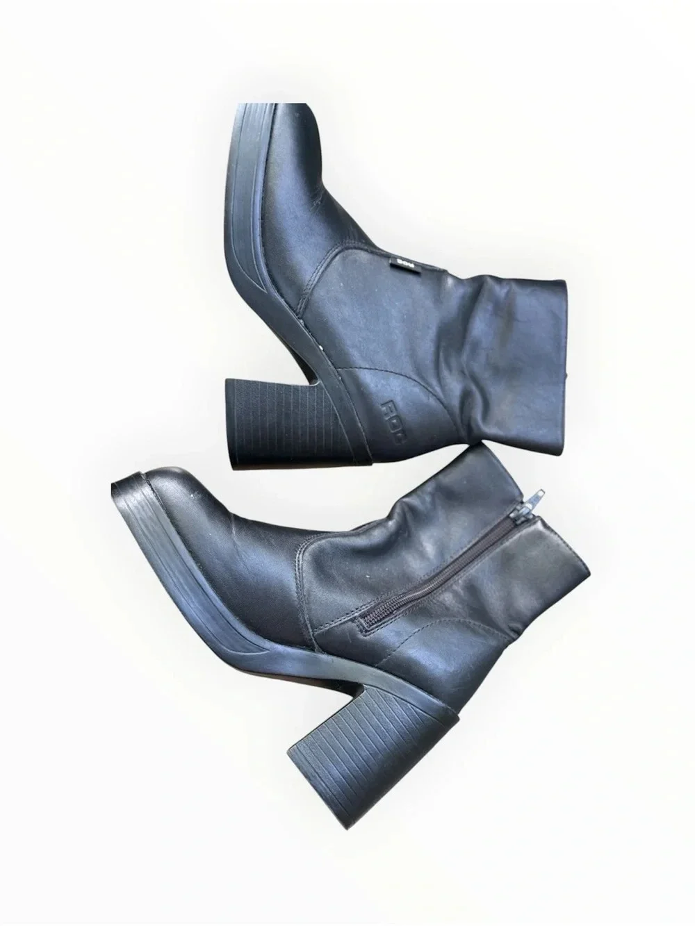 Roc Black Platform square toe Ankle Boots 90s inspired size 38